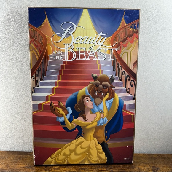 Disney Belle Beauty & The Beast Wooden Sign Wall Decor 19"x12"Princess Lots Of 2 - Picture 3 of 8